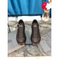 Replica Fake  Alexander McQueen Sneaker Black and black suede heel with transparent sole MS100017 Updated in 2019.09.17