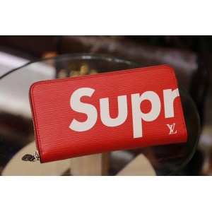 Louis Vuitton WALLET red supreme wallet LV04WM078