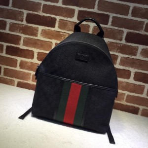 Black Gucci Monogram Backpack GC06BM014