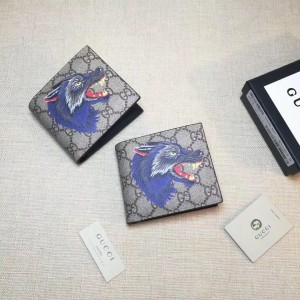 Gucci blue wolf small wallet GC06BM062