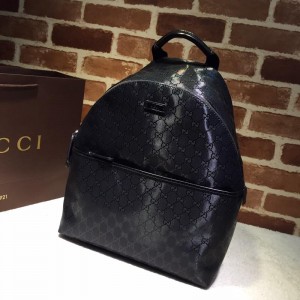 Gucci black back pack with sheen GC06BM091