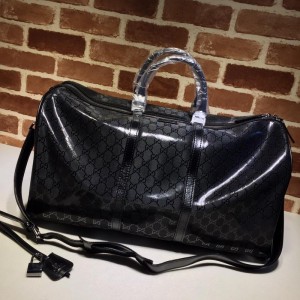 Gucci black glossy duffel bag  GC06BM146