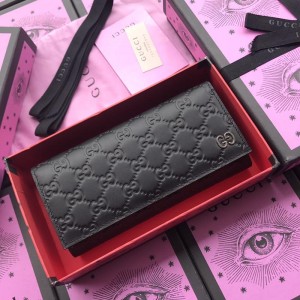 Gucci black leather wallet with exterior pocket GC07WM050