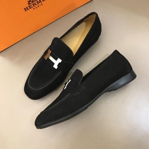 Hermes Black Bright Loafers With Silver Buckle MS02729 Updated in 2019.04.19