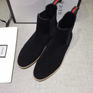 Gucci Chelsea Caligoula black leather Boots GC0807463 Updated in 2019.04.27