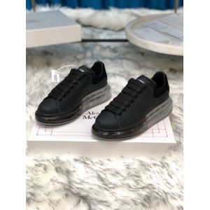 Alexander McQueen Sneaker Black and black suede heel with transparent sole MS100017 Updated in 2019.09.17