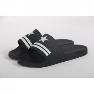 Givenchy Star & Stripe Rubber Slide Sandals In Black SN_0C8F6303C2A7
