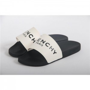 Givenchy Logo Embossed Rubber Slide Sandals In White SN_DC6C19972B05