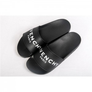 Givenchy Logo Polyurethane Slide Sandals In Black SN_741C63028BCD